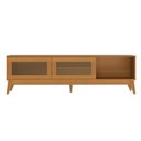 Ver mais imagens de Rack para Tv até 65 Polegadas Amber 2 Portas Vidro Deslisante Reflecta 180cm - Cedro