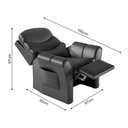 Ver imagem 4 de Poltrona do Papai Retrátil Reclinável Confortável Premium para Relaxar e Descansar Courino Preto