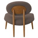 Ver imagem 6 de Poltrona Decorativa Yves Base Madeira Castanho Bouclé Marrom - Nexta Casa