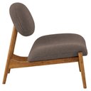 Ver imagem 5 de Poltrona Decorativa Yves Base Madeira Castanho Bouclé Marrom - Nexta Casa