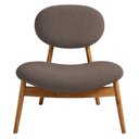 Ver imagem 4 de Poltrona Decorativa Yves Base Madeira Castanho Bouclé Marrom - Nexta Casa