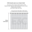 Ver imagem 4 de Cortina Blecaute com Voal de Renda 2,80m x 1,60m Bege ideal para Varão simples de 2 metros
