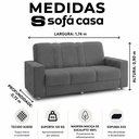 Ver imagem 4 de Sofá 1,74m 3 Lugares Suede Roma