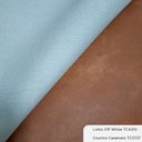 Ver imagem 2 de Cabeceira Casal com LED Yeon Courino Caramelo / Linho Off White - Sallar Home