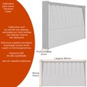 Ver imagem 3 de Cabeceira Casal com LED Yeon Courino Caramelo / Linho Off White - Sallar Home