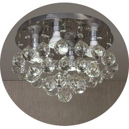 Lustre Moderno Plafon De Cristal Torre Para Sala - 3