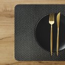 Ver imagem 4 de 10 Jogo Americano PVC Antiderrapante Flex Resistente Preto