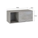 Ver imagem 6 de Armário Aéreo com Nicho e Porta Basculante 35x80x35cm Wlnp80 Snow - Branco