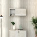 Ver imagem 4 de Armário Aéreo com Nicho e Porta Basculante 35x80x35cm Wlnp80 Snow - Branco
