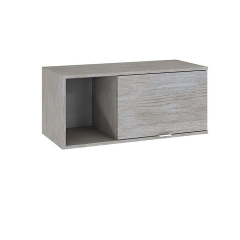 Armário Aéreo com Nicho e Porta Basculante 35x80x35cm Wlnp80 Snow - Branco
