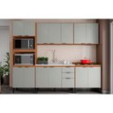 Ver imagem 1 de Cozinha Modulada Completa Firenze 5 Peças (2aéreos+2balcões+1paneleiro) S/pia Fmt009 Amendola/