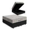 Cama Box Baú Queen Preta + Colchão de Molas Ensacadas - Ortobom - Airtech Spring - 1