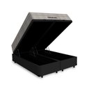 Ver imagem 3 de Cama Box Baú Queen Preta + Colchão de Molas Ensacadas - Ortobom - Airtech Spring