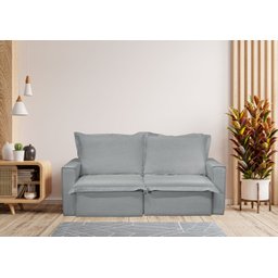 Sofá Cama Casal Retrátil e Reclinável em Linho Sofatec - 7