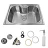 Kit Cuba Pia Gourmet Luxo Prizi Aço Inox 304 + Torneira Gourmet Prizi Cheff 50cm, Bancada - 2