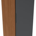 Ver imagem 5 de Guarda-Roupa Modulado 1 Porta 4 Prateleiras 40cm x 52cm x 230cm Linha Liga Modulado Cinza Canela/Grafite