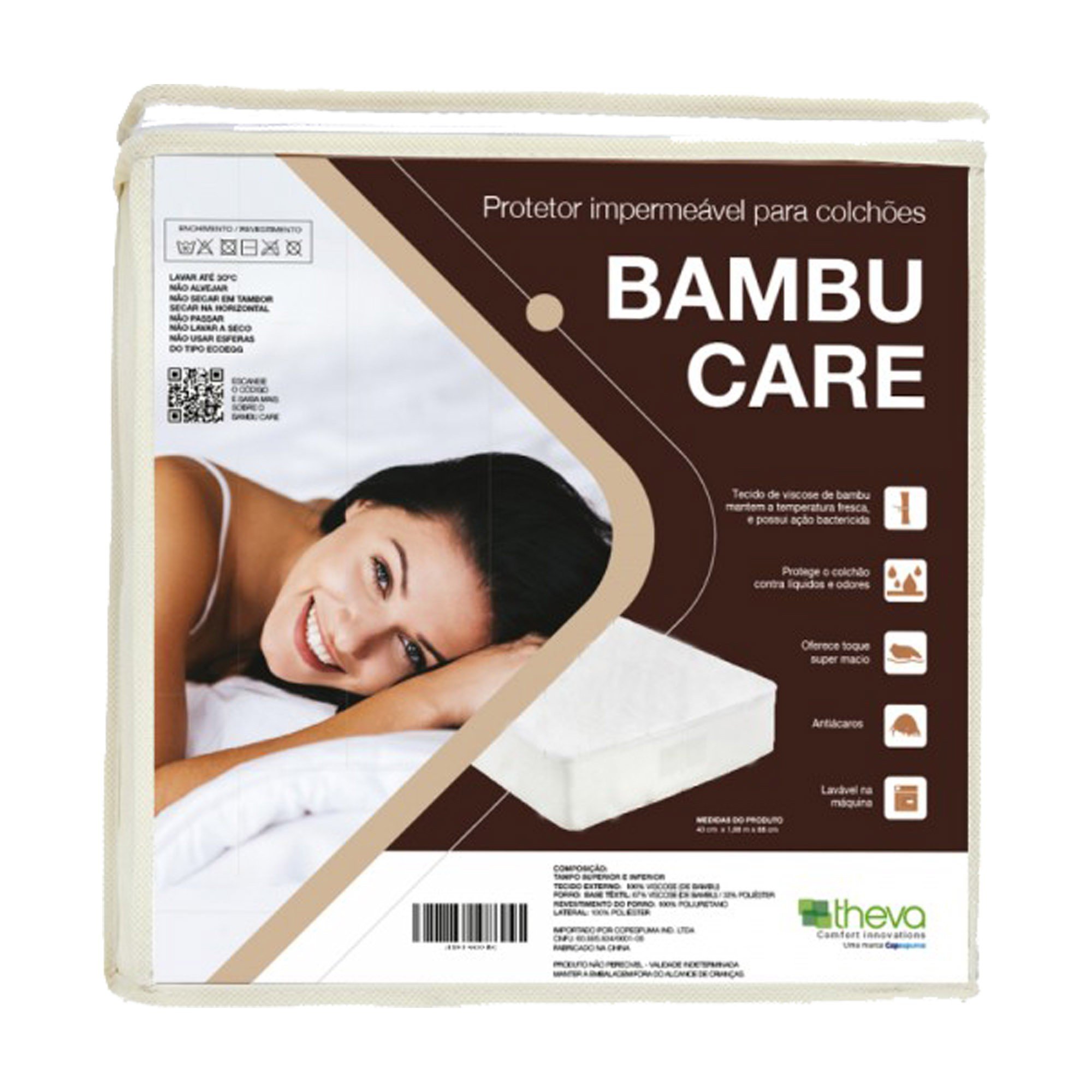 Protetor Impermeável para Colchão Bambu Care [Solteirão 097 x 203 cm] - 1