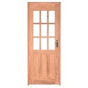 Ver imagem 1 de Kit Porta de Madeira Maciça PE09Q de Eucalipto Bat.12 cm Linha Gold Esel-210AX080L-Lado Esquerdo