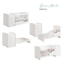 Ver imagem 4 de Quarto Infantil 4 Portas Americano e Berço Multifuncional Atlanta Branco Fosco - Reller