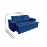 Sofá Berlin 3 Lugares 1,80cm - de Casa Décor e Estofados. - 2