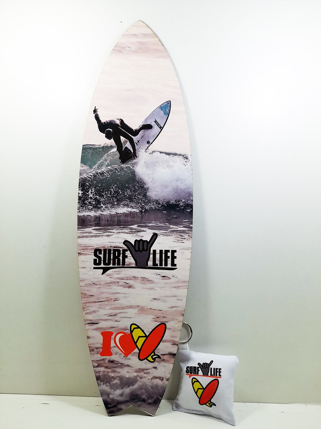 Placa Reta Decorativa Surf Manobra em MDF + chaveiro presente - 2