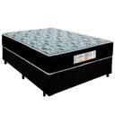 Ver imagem 1 de Cama Box Casal Suede + Colchão Molas Ensacadas Sereneprime Sonnolux 138cm Preto - Suporta até