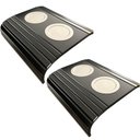 Ver imagem 1 de Kit 02 Esteiras para Sofá Braço Porta Copo Alumínio S01 Flexível Preto - Inoviza