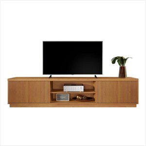 Rack Arezzo 2 Portas Tv Até 75 Polegadas Mavaular naturalle