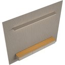 Ver mais imagens de Painel Ripado para TV 85 pol com Bancada Orgânica e Prateleira LED 297cm Slats L05 Tauari Gris