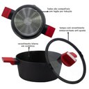 Ver imagem 2 de Conjunto Caçarola Cerâmica Antiaderente Optimum Preto 4 Peças