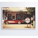 Ver imagem 7 de Quadro Carro Clássico Vermelho - 120x80 Cm - Adesivo Fotográfico