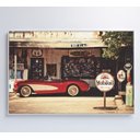 Ver mais imagens de Quadro Carro Clássico Vermelho - 120x80 Cm - Adesivo Fotográfico
