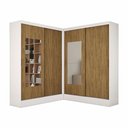Ver imagem 2 de Closet Casal Duplo Belém 4 Portas com Espelho 4 Gavetas Carioca Móveis