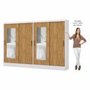 Ver imagem 3 de Closet Casal Duplo Belém 4 Portas com Espelho 4 Gavetas Carioca Móveis
