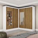 Ver imagem 1 de Closet Casal Duplo Belém 4 Portas com Espelho 4 Gavetas Carioca Móveis