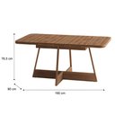 Ver imagem 6 de Conjunto de Jantar 160cm + 6 Cadeiras Lou Estofadas Areia Nf