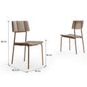 Ver mais imagens de Conjunto de Jantar 160cm + 6 Cadeiras Lou Estofadas Areia Nf