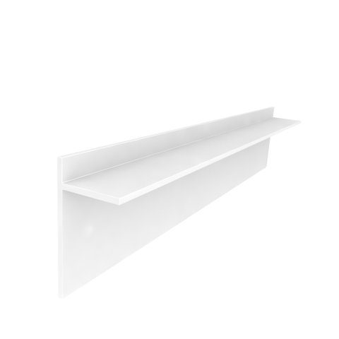 Rodapé Invertido Modelo L Alumínio Branco Fosco Altura 3cm Comprimento 3m