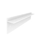 Ver imagem 1 de Rodapé Invertido Modelo L Alumínio Branco Fosco Altura 3cm Comprimento 3m