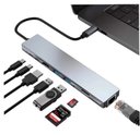Ver imagem 3 de Adaptador Hub Type C 8x1 Hdmi 4k, Lan, Usb 3.0, Leitor SD para Macbook