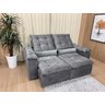 Sofá Retrátil Reclinável 2,0 M Cinza 502 Egito Plus - 3