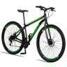 Bicicleta Aro 29 Quadro 17 Raider Sport 21 Marchas Garfo Rígido com Freio a Disco Mecânico Preto/Ver - 2