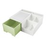 Organizador Multiuso de 1 Gaveta de Mesa Lifestyle Jacki Design Verde - 3
