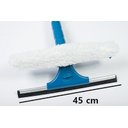 Ver imagem 2 de Rodo Limpa Vidros Combinado com Capa de Microfibra 25cm e Cabo 50cm