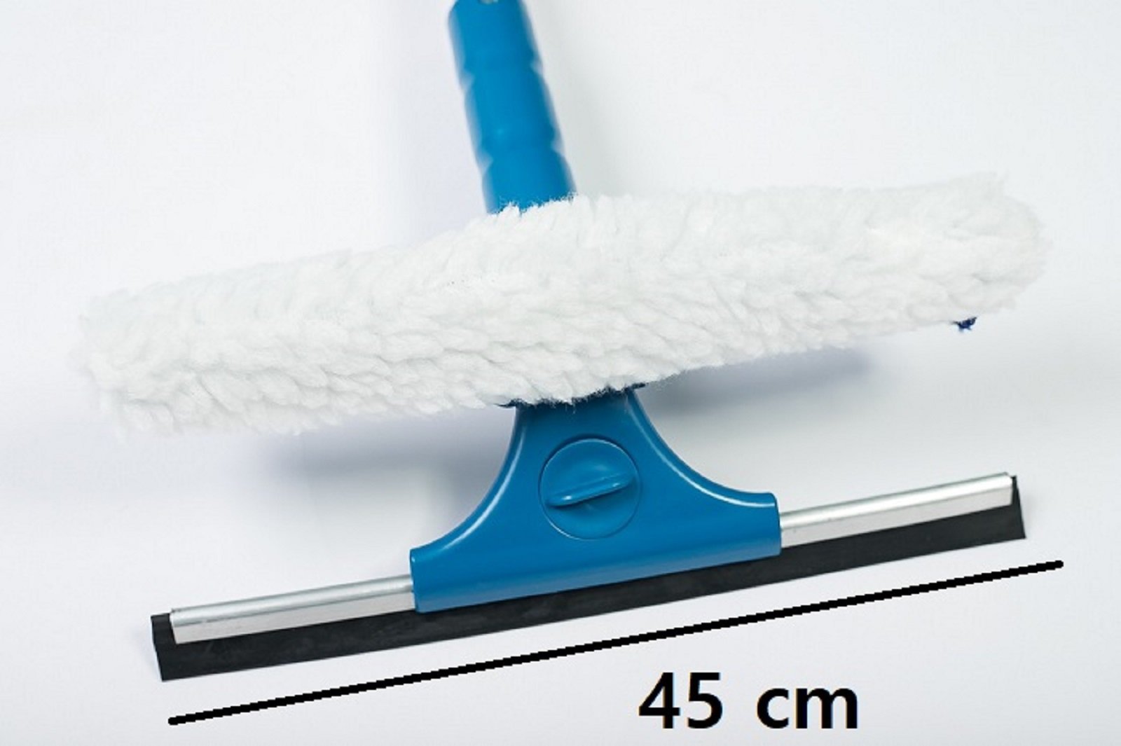 Rodo Limpa Vidros Combinado Com Capa de Microfibra 25cm e Cabo 50cm - 2