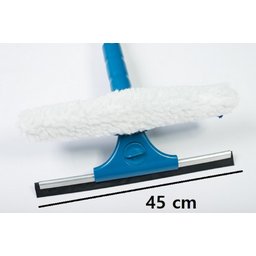 Rodo Limpa Vidros Combinado Com Capa de Microfibra 25cm e Cabo 50cm - 2