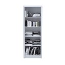 Ver imagem 3 de Kit 2 Armários para Escritório com Armário Fechado e Armário de Canto Me4105 e Me4132 Branco