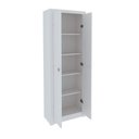 Ver imagem 6 de Kit 2 Armários para Escritório com Armário Fechado e Armário de Canto Me4105 e Me4132 Branco