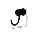 Ver imagem 5 de Kit Acessórios para Banheiro Luxo 4 Peças em Metal Preto