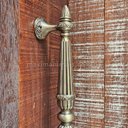 Ver imagem 4 de Puxador Duplo Porta Pivotante Correr Rústico Linea Bronze Antigo 450mm